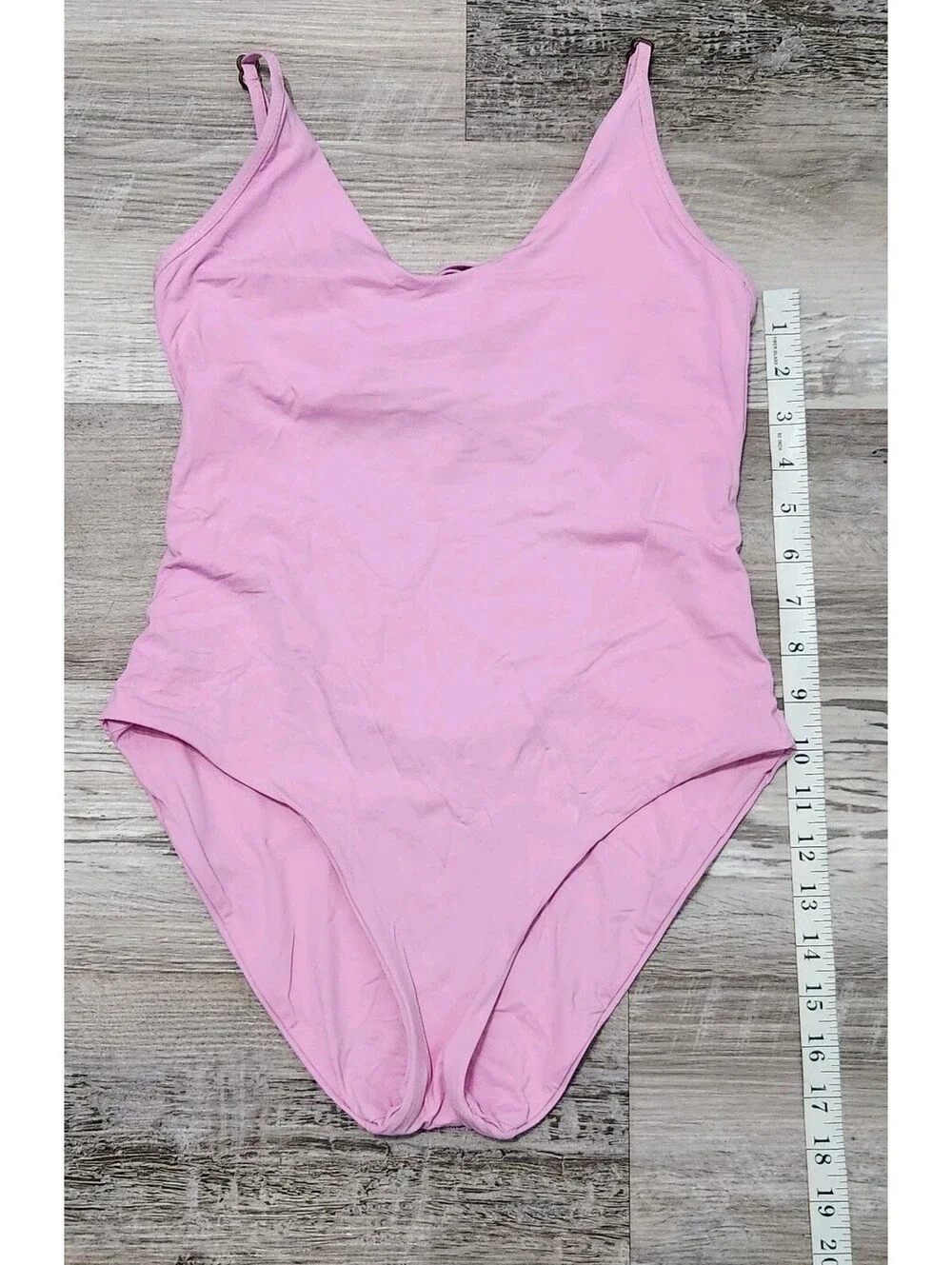 Becca Virtue Swimsuit Pink XS Please Read One Piece Open Back 2-4